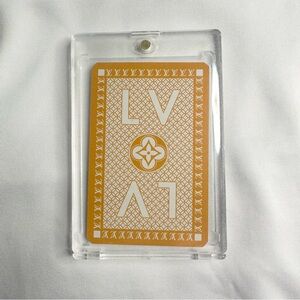 *LV* Louis Vuitton Jeu De Cartes Yellow Monogram Playing Card - 9♣️